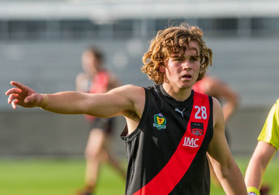 HEY BAYLES: Bombers young gun Harry Bayles has been in strong goalkicking form, kicking eight in a development league win and four in the SATIS grand final.