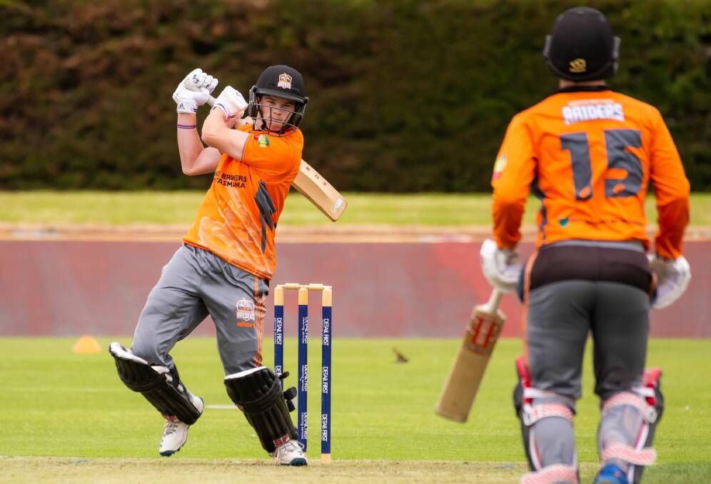 BIG HITTER: Devonport all-rounder Sam O'Mahony has shown plenty of promise since being promoted up the order. Picture: Simon Sturzaker 