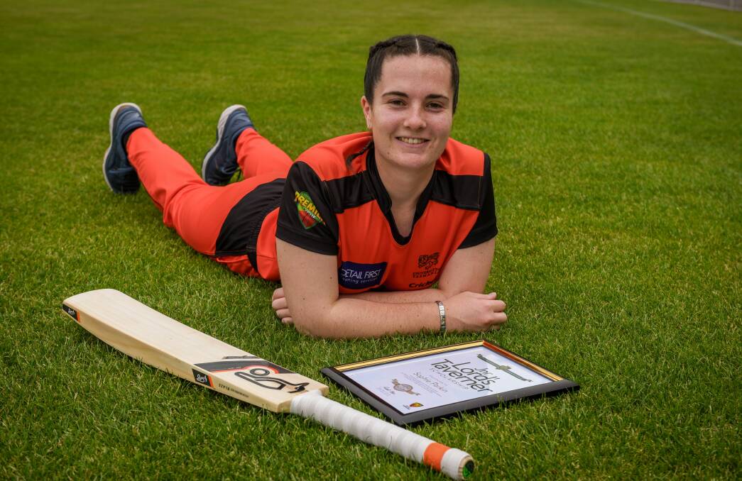 TIGER IN THE MAKING: Young Evandale all-rounder Sophie Parkin has been travelling to Hobart every weekend to play with University. Picture: Paul Scambler