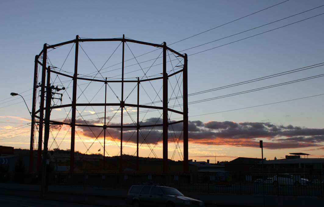 SKYLINE: The remains of a gasometer at the former Launceston Gasworks. Picture: Hamish Geale 