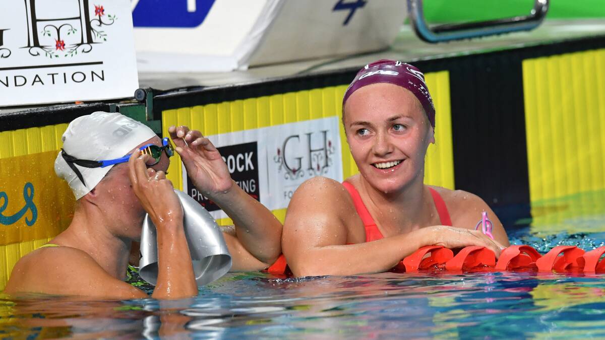 YOU'RE WELCOME, AUSTRALIA: Launceston's Ariarne Titmus will compete in three events in the upcoming Commonwealth Games, four years after Tasmania was omitted from Australia's 2014 Glasgow swimsuits. Picture: AAP