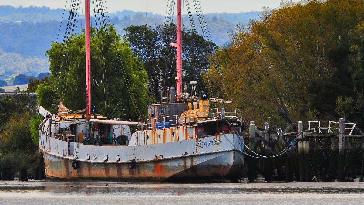 The Lady Jillian, pictured tied up to Kings Wharf in 2010. Picture by Phillip Biggs 