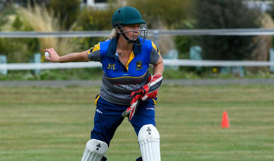 LEADING THE WAY: Trevallyn wicketkeeper Charmaine Whyman. Picture: Neil Richardson