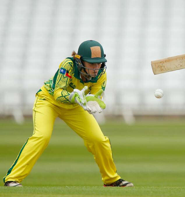 SOLID: Wicketkeeper Emma Manix-Geeves has been among the runs for Tasmania. 