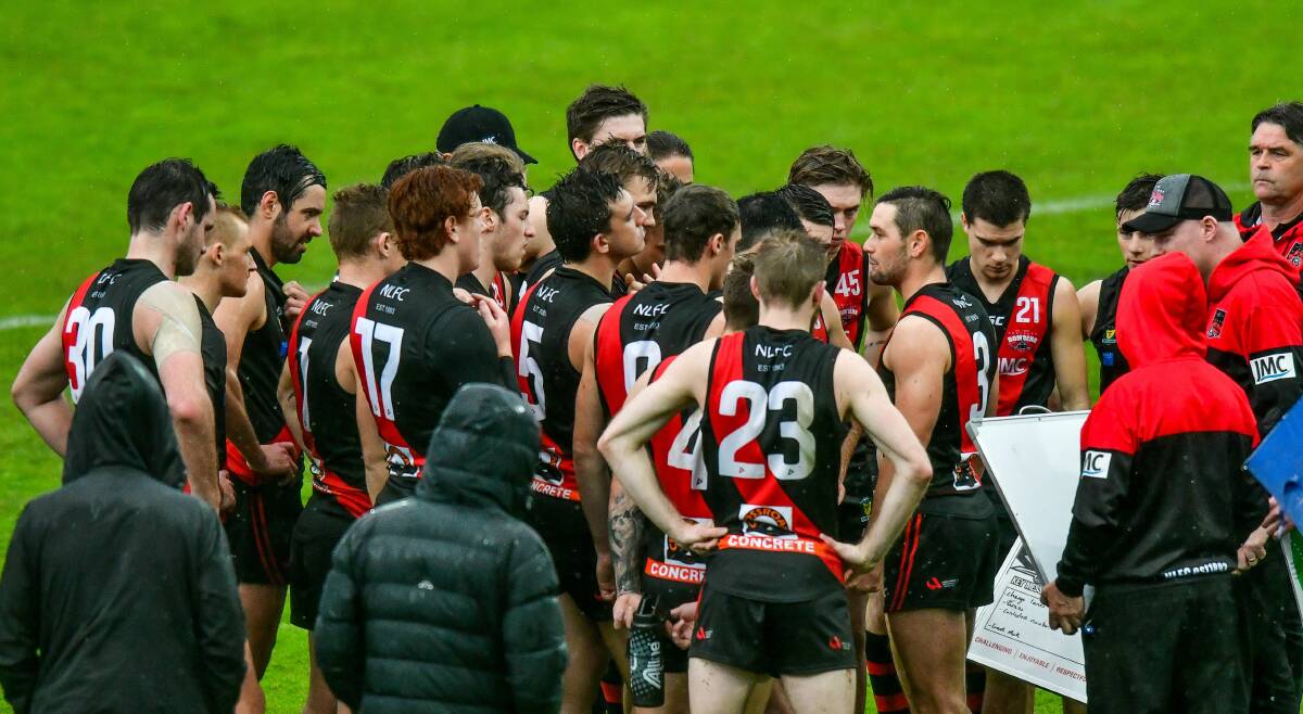 TALKING TACTICS: Taylor Whitford addresses his players last season en route to a fifth flag in six years. 