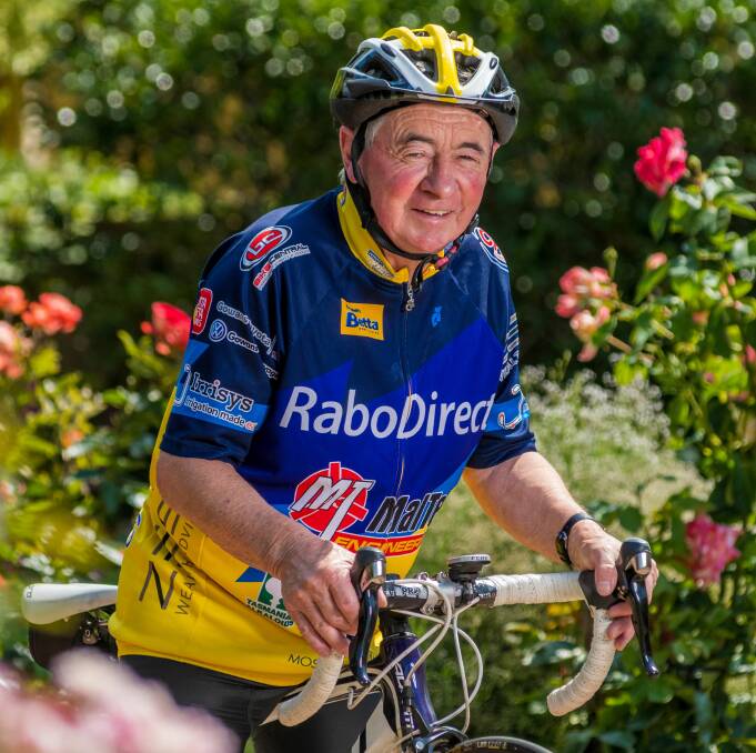 READY TO RIDE: Gun Tasmanian jockey Max Baker has taken up cycling in retirement. Picture: Phillip Biggs