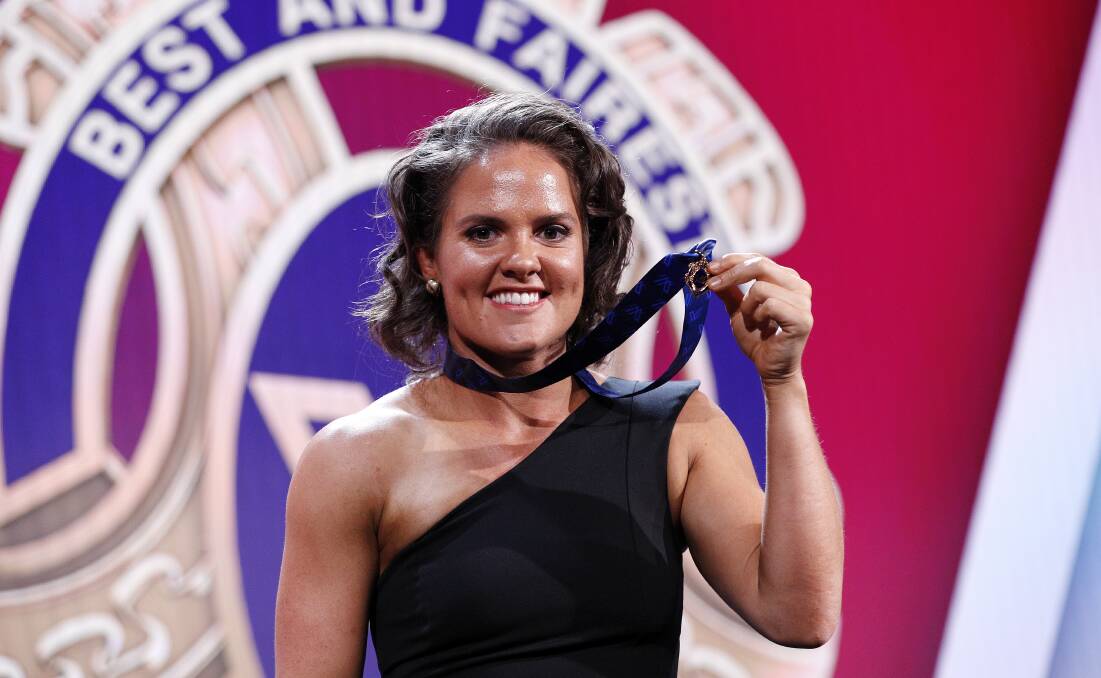STAR: Emma Kearney crossed over from the Western Bulldogs with Launceston's Daria Bannister following the 2018 season. Picture: AAP