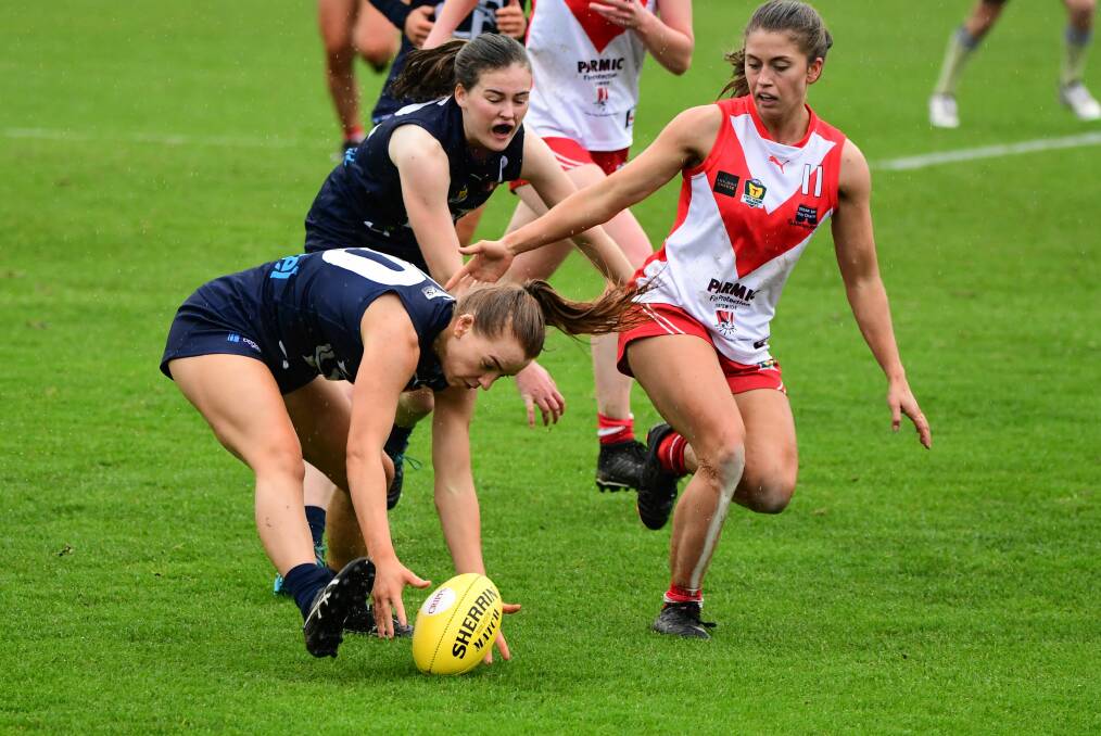 RELIABLE: Mia King was best on ground for the Blues. Picture: Paul Scambler