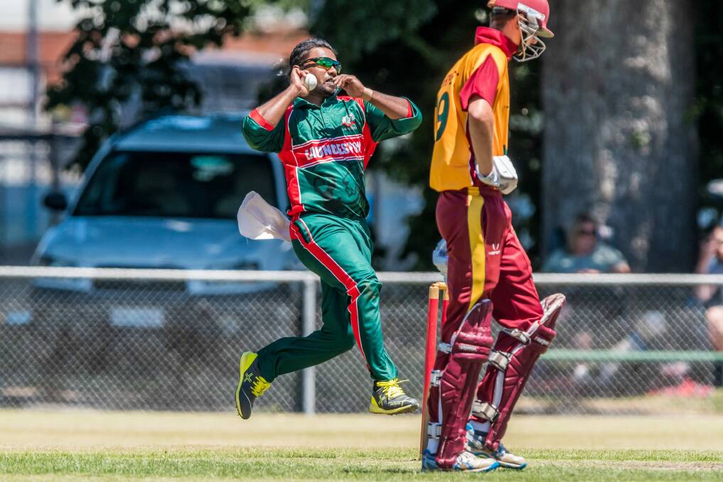 DYNAMIC: Launceston all-rounder Dilan Sandagirigoda proved a weapon with bat and ball in last weekend's T20s. Picture: Phillip Biggs