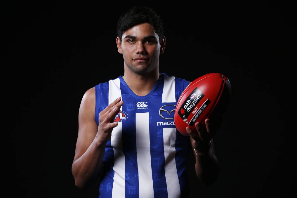 TALENTED: North Melbourne young gun Tarryn Thomas. Picture: AAP