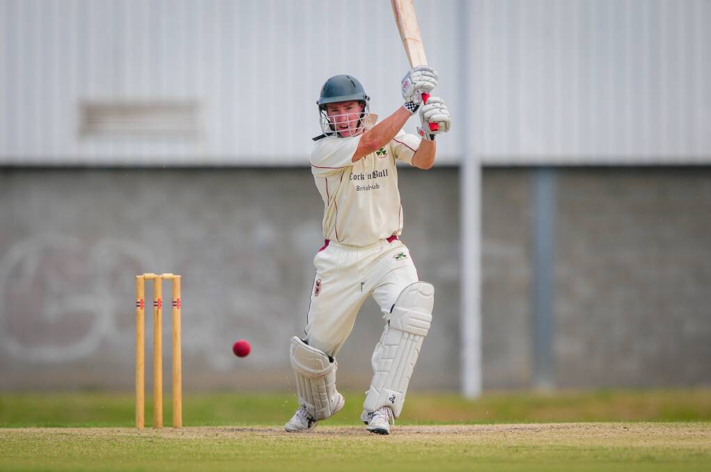 HOWE ABOUT THAT: Richard Howe hits through the covers at the NTCA No.2. Picture: Paul Scambler