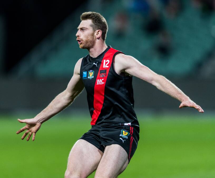 Gun North Launceston forward Bart McCulloch sat out the second half with a groin injury.