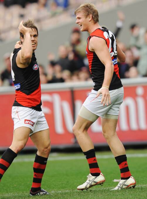 Lonergan and Hurley in 2009. Picture: AAP