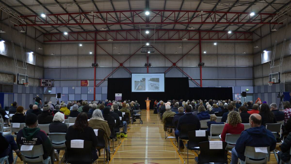 Hundreds attended a meeting in Deloraine on Wednesday to ask more questions about the proposal for a prison north of Westbury.