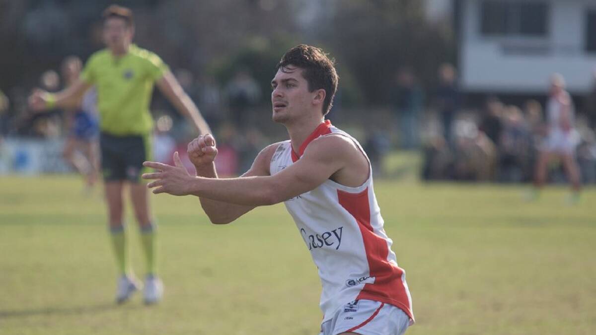 RIGHT AT HOME: North Launceston premiership star Jay Lockhart has settled well into VFL life. Picture: Casey Demons