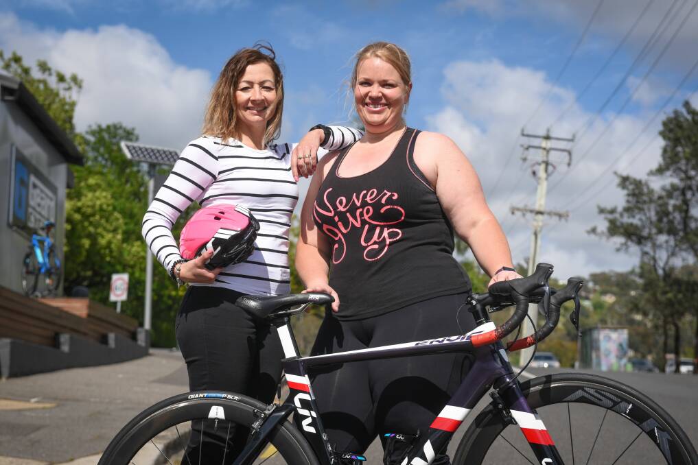 KEEN AS MUSTARD: Launceston's Tania Gaby and Jacquie Penney will again take part in the women's only triathlon. Picture: Paul Scambler