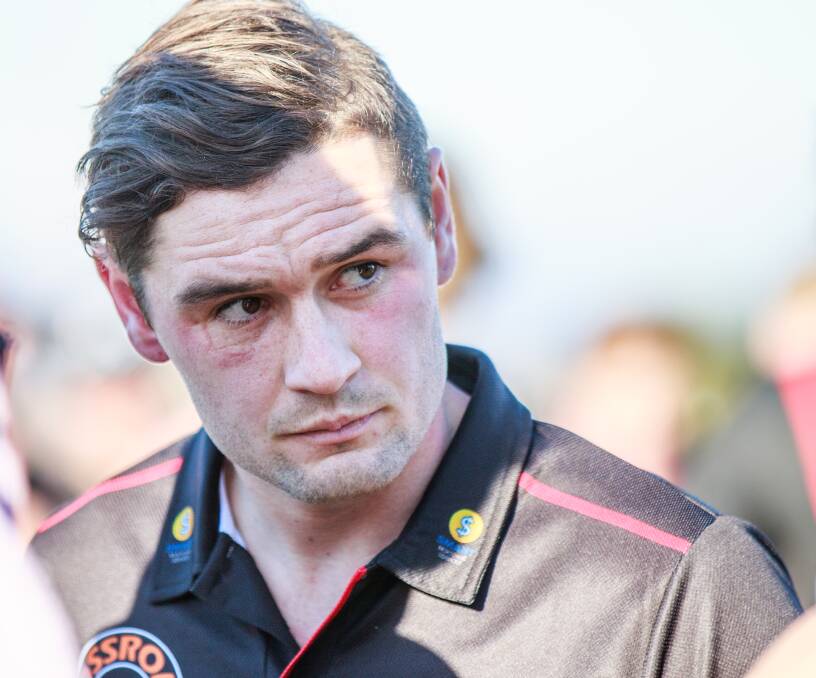 KEEN EYE: Injured North Launceston captain Taylor Whitford has been learning the art of coaching from the sidelines in the past weeks. Picture: Andrew Woodgate