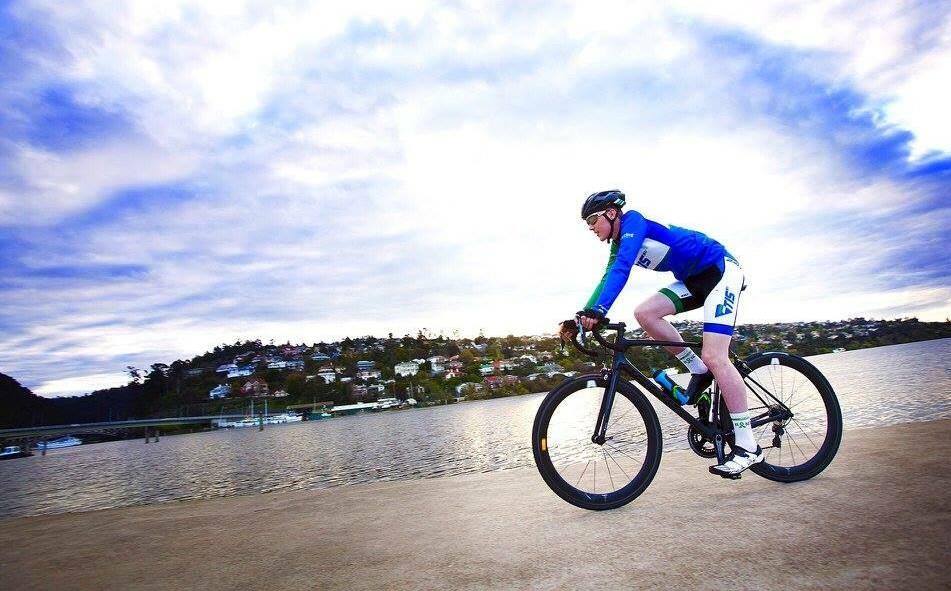 WINNING SHOT: Zack Gilmoure rides a along the Tamar River boardwalk at Royal Park. Picture: Renae Marshall