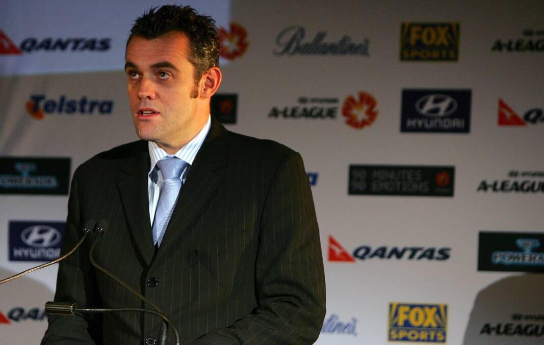 Fox Sports television presenter Simon Hill supports Tasmania's A-League soccer bid. Picture: Getty Images