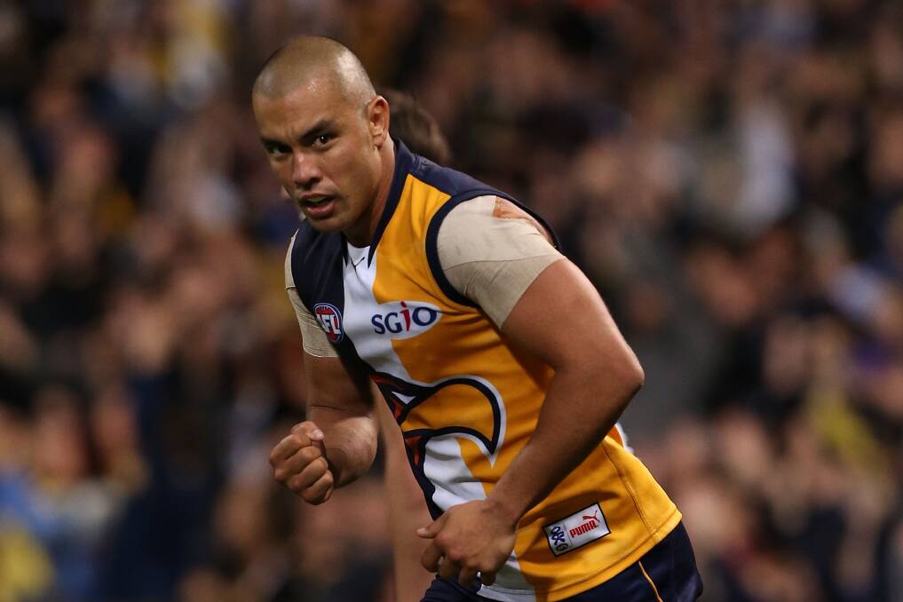 FLY IN: Former West Coast premiership player Daniel Kerr will line up for Deloraine on Saturday, before being the guest at a sportsman's night. Picture: Getty Images