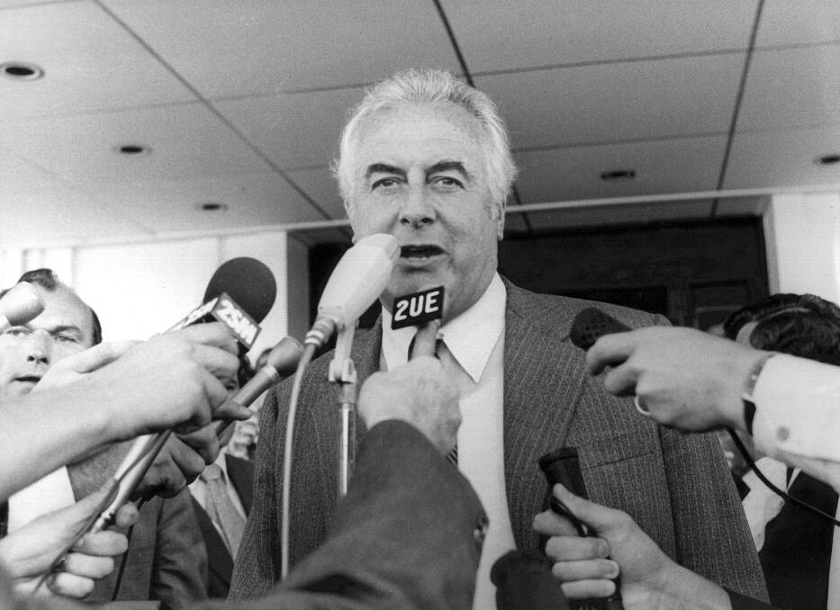 Sacked: Former Labor Prime Minister Gough Whitlam was dismissed by Governor-General Sir John Kerr. Picture: Graham Thompson