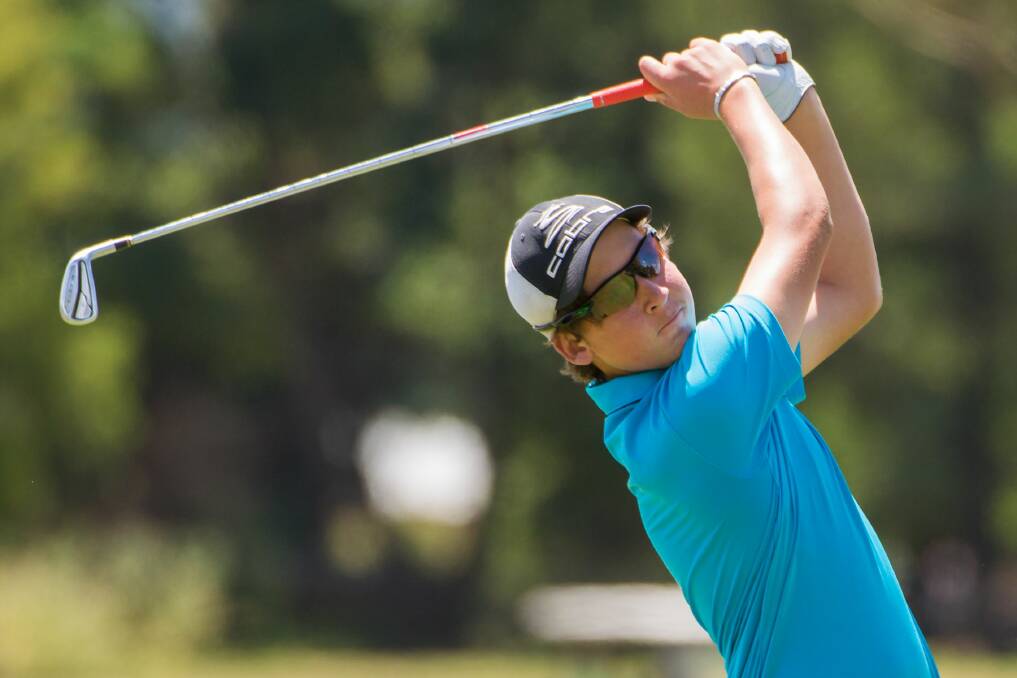 FULL SWING: Prospect Vale Golf Club member Ryan Thomas will compete at the Victorian boys and girls championship next month. 
