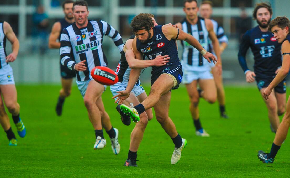 WHAT A CRACKER: Launceston best and fairest winner Brodie Palfreyman in action against Glenorchy at Windsor Park earlier this year. 