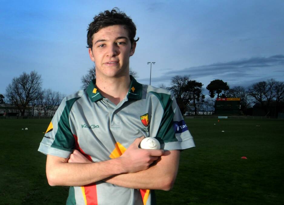 GAME ON: George Town fast bowler Gabe Bell will make his Tasmanian Sheffield Shield debut at Bellerive Oval on Thursday.