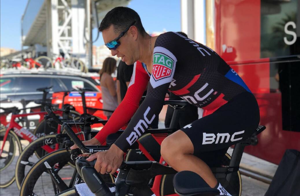 Richie Port warms up. Picture: BMC Racing Team