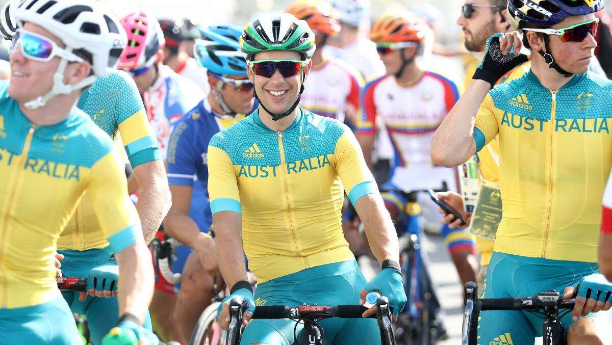 Launceston cyclist ​Richie Porte prepares to start the men's road race on day one of the Rio 2016 Olympic Games at the Fort Copacabana. Picture: Getty Images