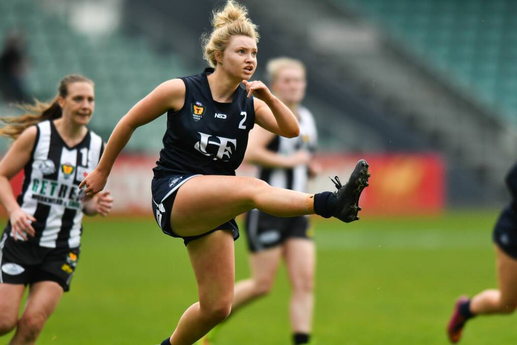SELECTED: Launceston Football Club premiership star Daria Bannister was picked up by the Western Bulldogs in Wednesday's AFLW national draft. Picture: Scott Gelston