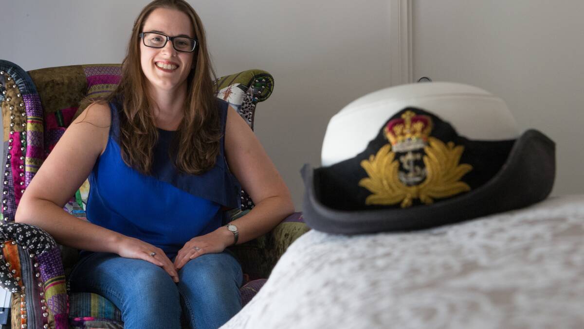 
Victorian mum Kelly Walter served for 13 years in the Navy, including in the middle east and Sudan. Picture: Jason South
