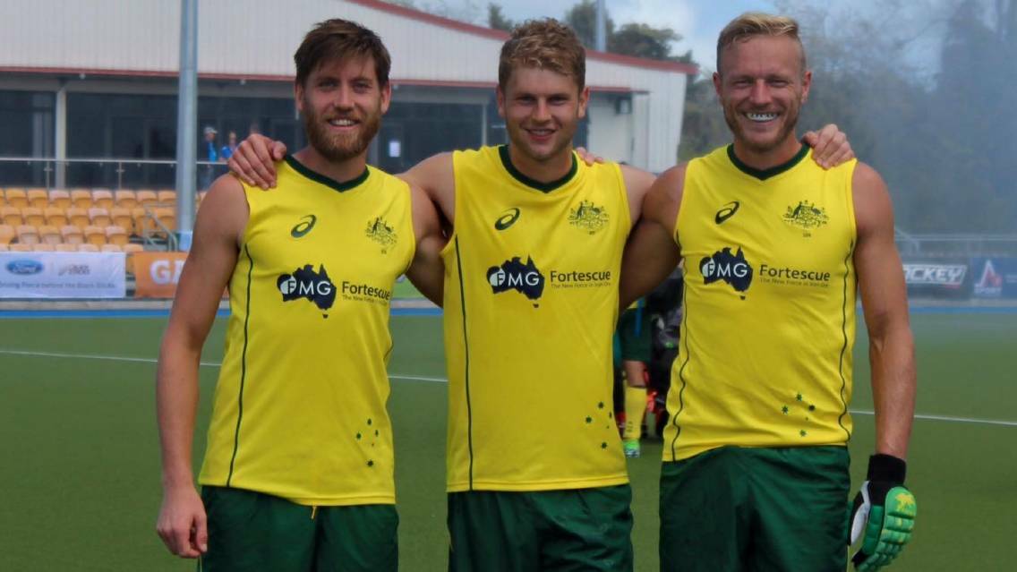 Tasmanian trio Eddie Ockenden, Josh Beltz and Tim Deavin are getting used to playing together with the Kookaburras ahead of this year's Olympics in Rio de Janeiro.