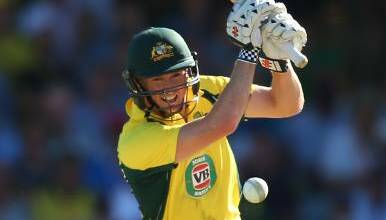 George Bailey hit a match-saving 70, off 99 deliveries, to lead Australia to a One Day International victory over Sri Lanka. Picture: Getty Images