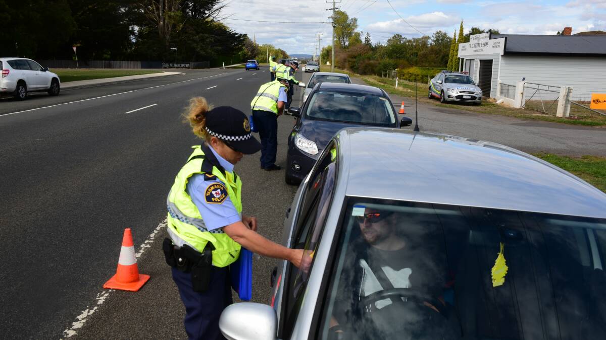 Tasmania Police have conducted 2820 drug and alcohol tests across the state on the first day of Operation Crossroads.