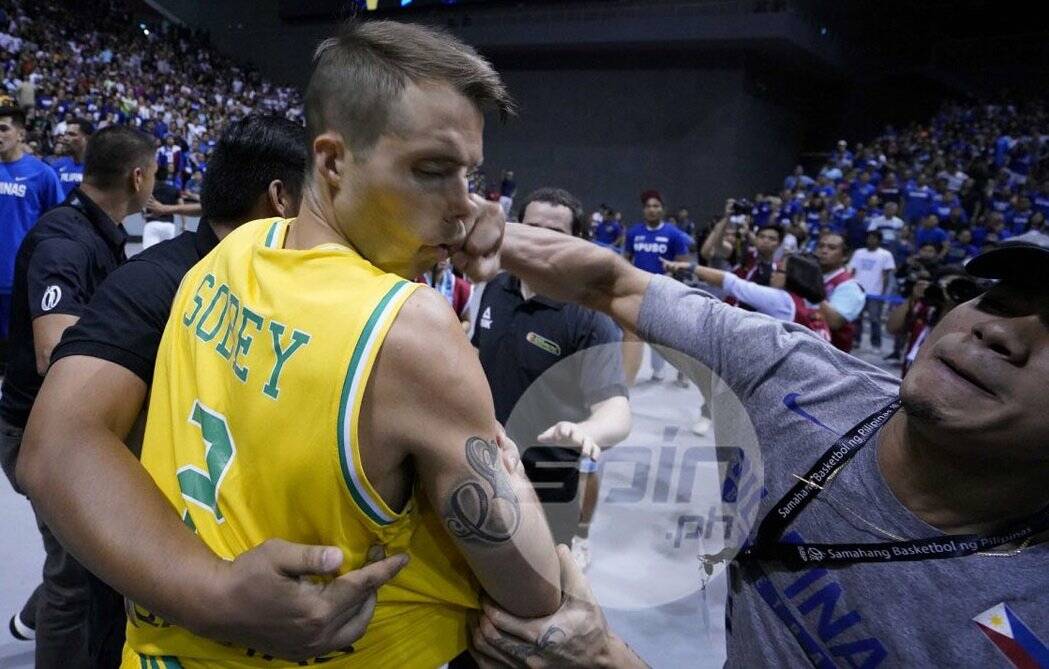 Boomer Nathan Sobey coward punched by Philippines official