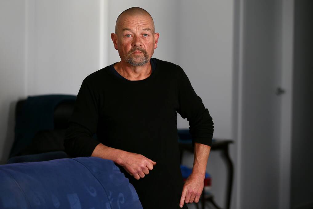 Dion Lane said his medicinal cannabis not only helps him manage his pain, but does not come with all the brutal side effects of opioid painkillers. Picture by Rodney Braithwaite
