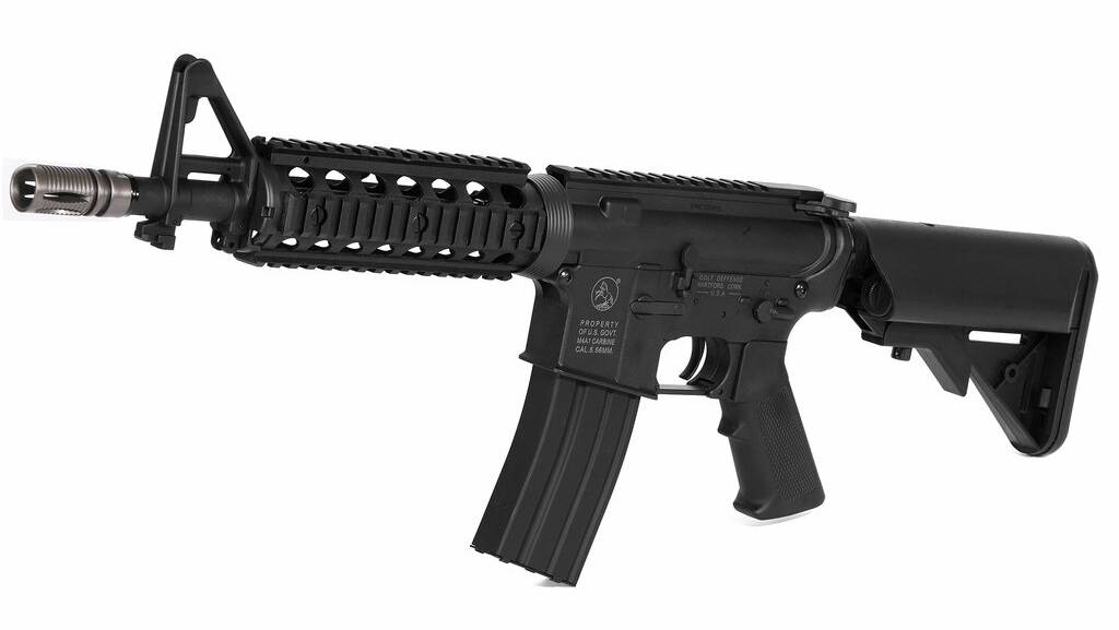 Trent Ian Johnston, 40, was convicted for possession of gel blasters which were replicas of assault rifles, similar to the one pictured. 