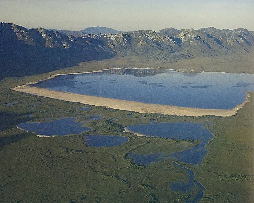 DAMMED: The original Lake Pedder, which Olegas Truchanas fought to preserve. Picture: Elspeth Vaughan