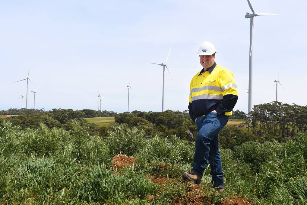 HOME: Granville farm owner Royce Smith on his beef and wind farm.