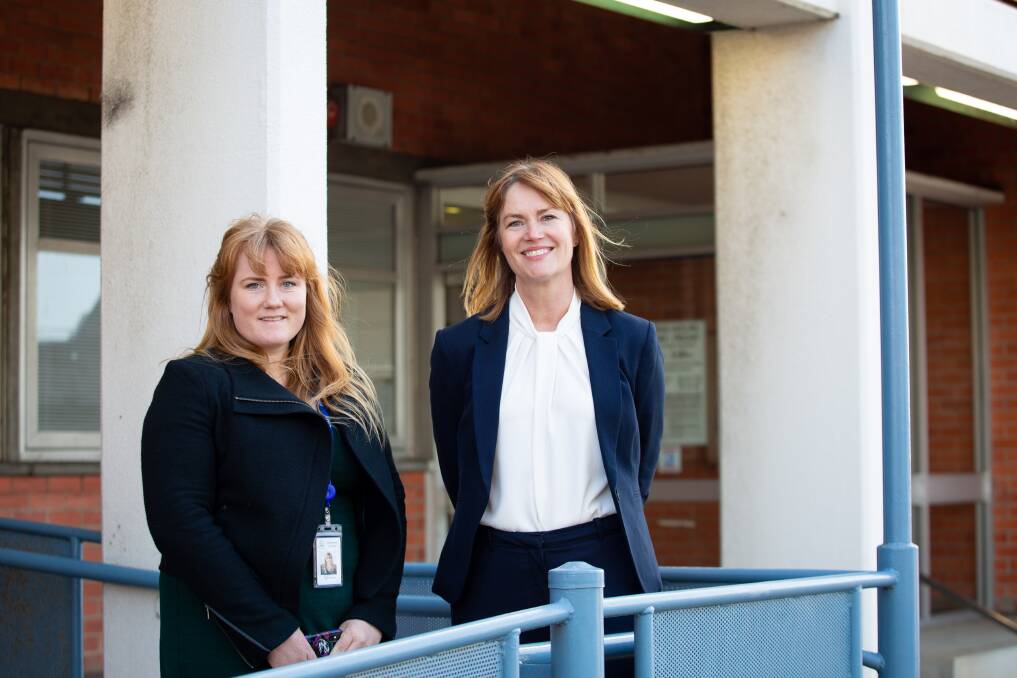 GUIDANCE: The witness intermediary scheme pilot is implemented by the Child Abuse Royal Commission Response Unit, managed by assistant director Marita O'Connell, right, and legal officer Ellen Tiedman. Picture: Eve Woodhouse 