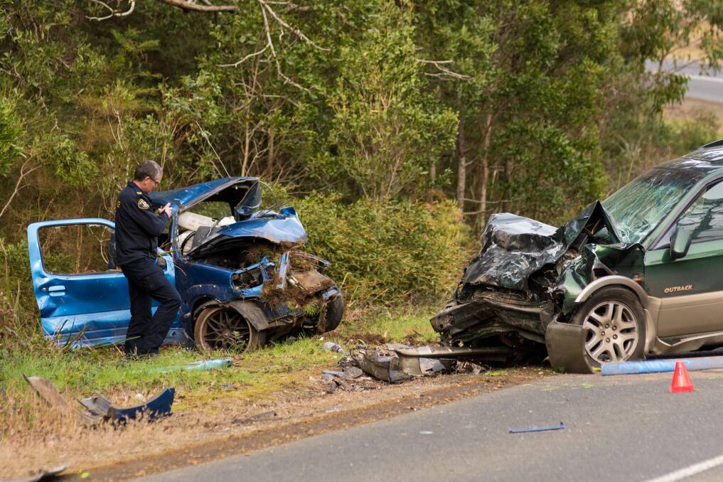 HORRIFIC: Inattention was the likely cause of a crash on Kimberley Road, Railton which killed Paula Nicolle and hospitalised Gianna and Liam Lacey in July, 2019. A coroner ruled out alcohol, speed and fatigue. Picture: Phillip Biggs