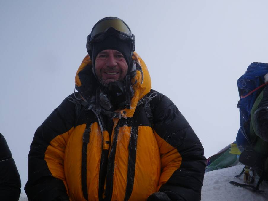John Zeckendorf during his 2017 climb to the Mount Everest summit