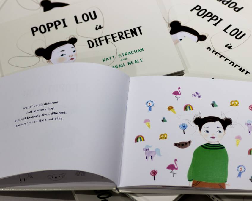 New children's book Poppi Lou is Different by Tasmanian mother Katt Strachan teaches primary-school aged children about autism 