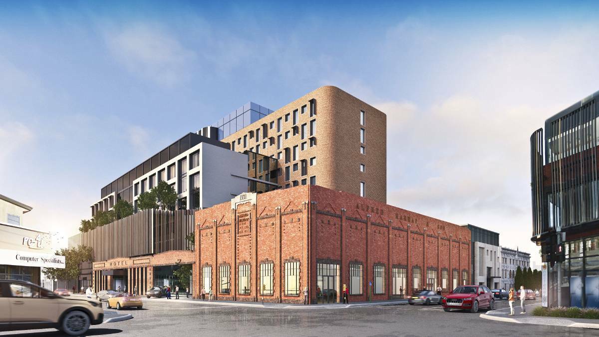 PLAN: The proposed Warehouse Hotel in Launceston. Picture: Image:GP Hotels / Laurie Scanlan and Associates 