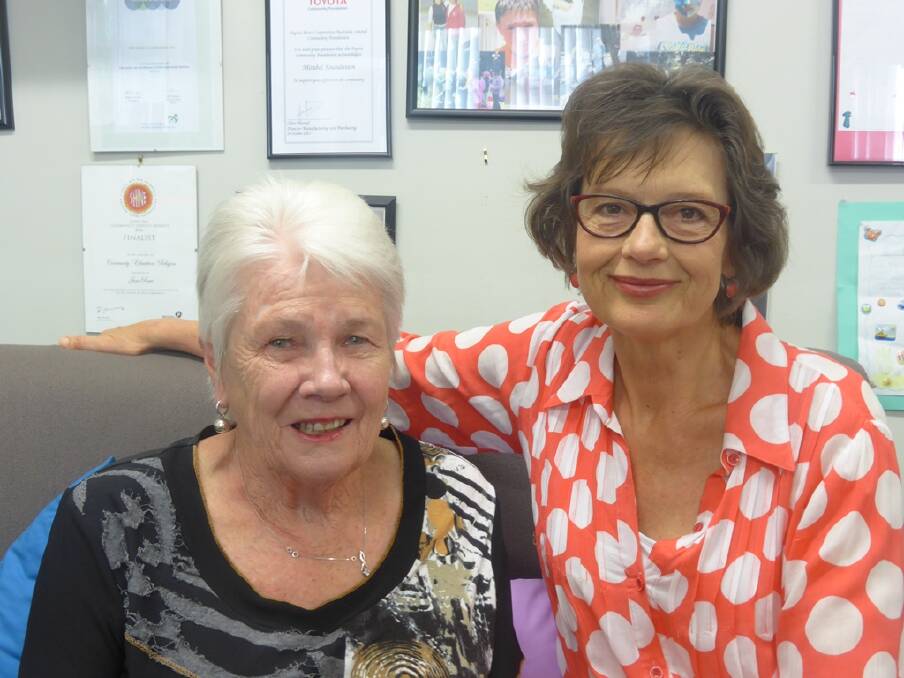 Elizabeth McCrea (R) with Marita who was one of the first kinship carers who Mirabel Foundation helped.
