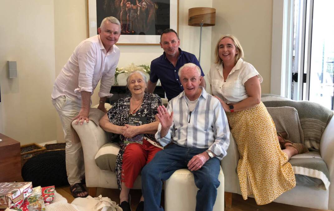 Michael, David and Michelle O'Byrne with their mother Colleen and father Brian O'Byrne. The family is paying tribute to their father who died on Sunday. Picture: Facebook