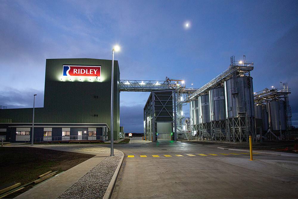  Ridley Corporation's feed factory at Westbury. Picture: supplied