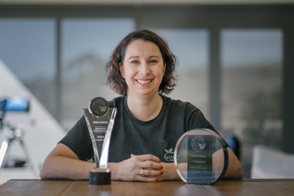 ALL SMILES: Fiona Turner at home with her awards. Picture: Craig George