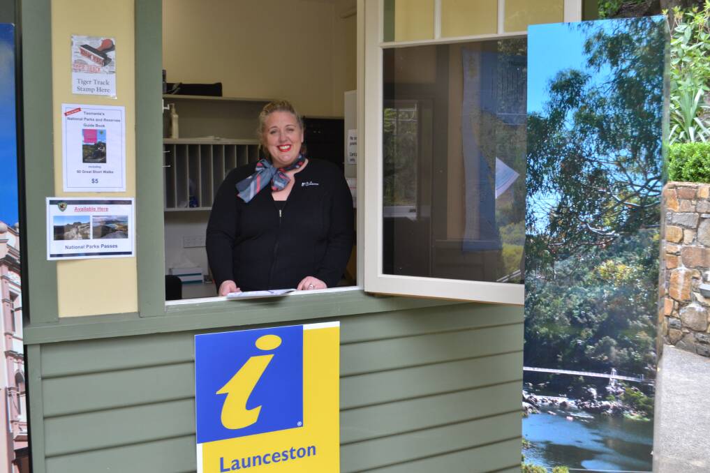 New site: Launceston Visitor Information Centre team leader Sandy Stroud at the new office. Picture: Ebony Abblitt